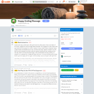 Reddit Happy Ending Massage