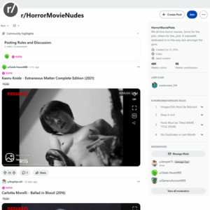 Reddit Horror Movie Nudes