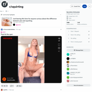 Reddit Squirting