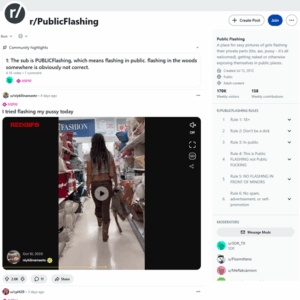 Reddit Public Flashing