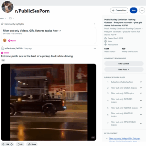 Reddit PublicSexPorn