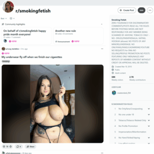 Reddit Smoking Fetish